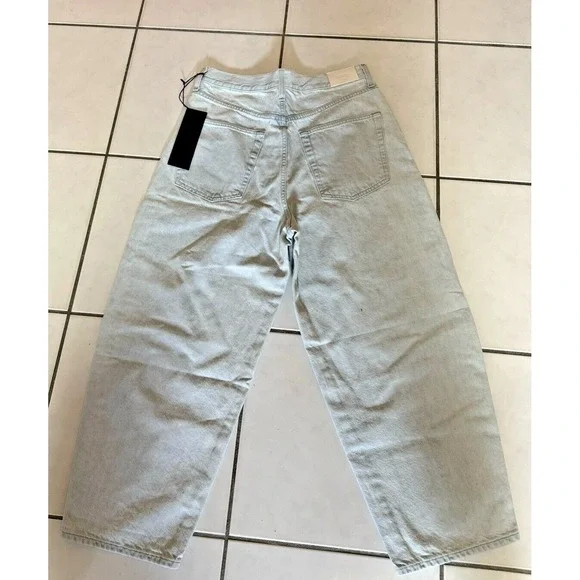 NWT $228 Anthropologie x EDWIN Women Dani Capri Light Blue Relaxed Jeans Sz 30 - Picture 8 of 8